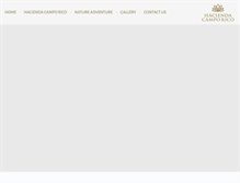 Tablet Screenshot of haciendacamporico.com